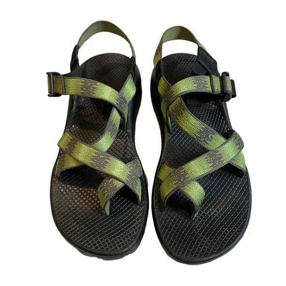 Chaco Green Strappy Outdoor Sandals men’s SZ 10 MEN main image 3